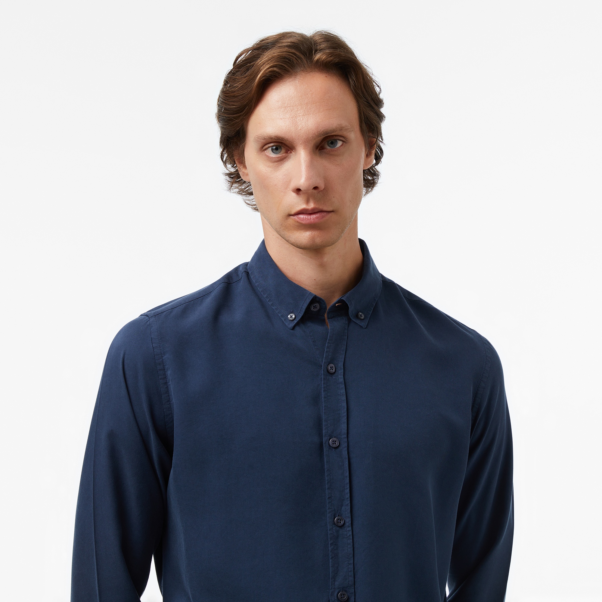 Nautica Erkek Lacivert Classic Fit Gömlek