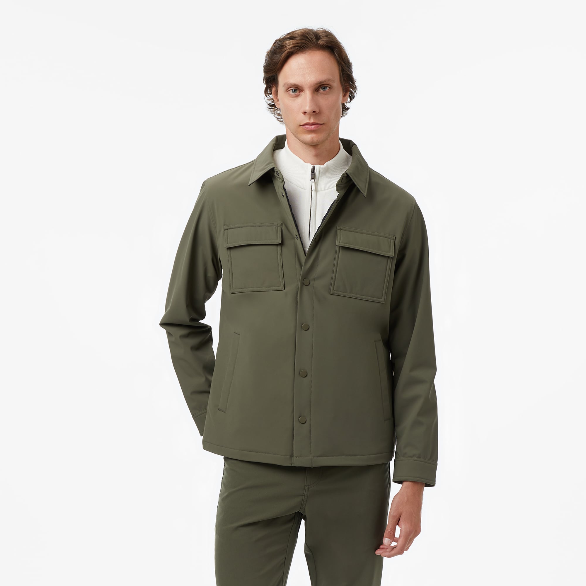  Nautica Erkek Yeşil Regular Fit Su Geçirmez Mont