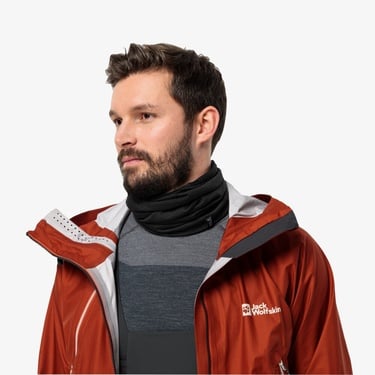  Jack Wolfskin Merino Unisex Siyah Boyunluk