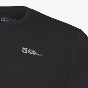  Jack Wolfskin Vonnan Erkek Siyah T-Shirt