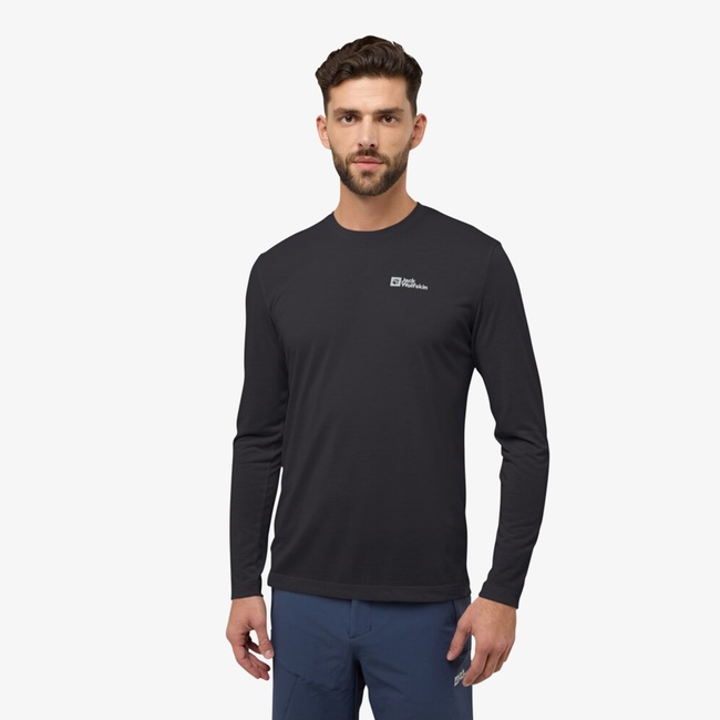  Jack Wolfskin Vonnan Erkek Siyah T-Shirt