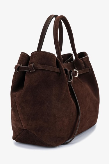  Valmenti Kadın Hakiki Deri Kahverengi Omuz Çanta