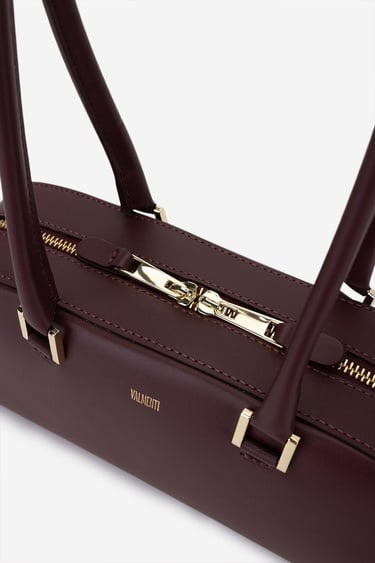  Valmenti Kadın Hakiki Deri Bordo Omuz Çanta