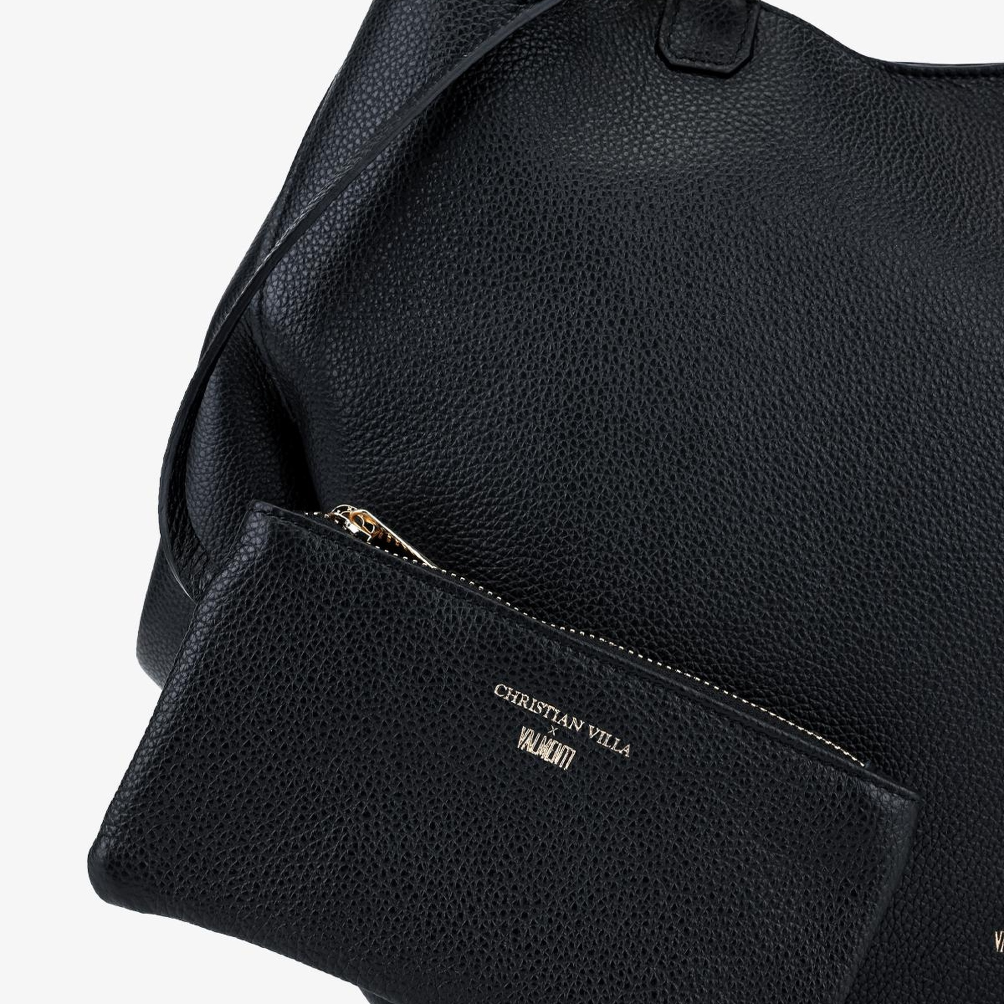 Valmenti Kadın Hakiki Deri Siyah Omuz Çanta