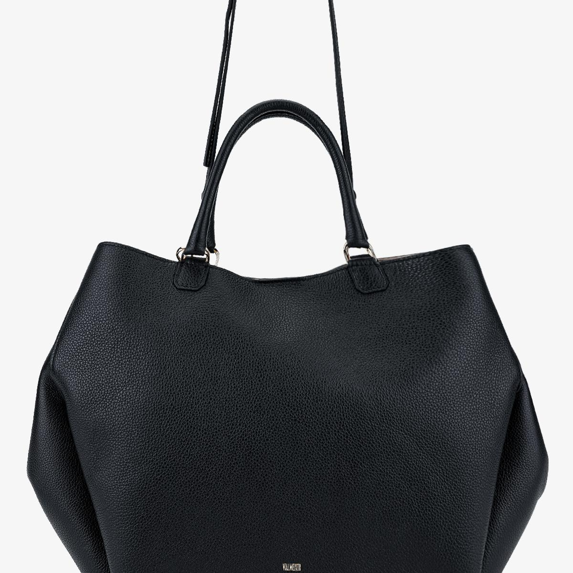 Valmenti Kadın Hakiki Deri Siyah Omuz Çanta
