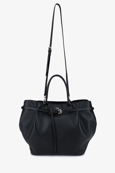  Valmenti Kadın Hakiki Deri Siyah Omuz Çanta