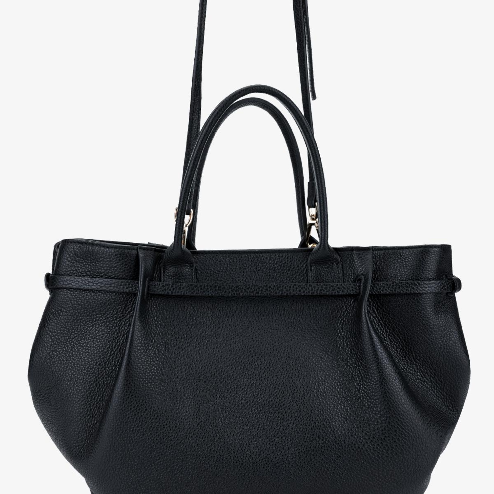 Valmenti Kadın Hakiki Deri Siyah Omuz Çanta