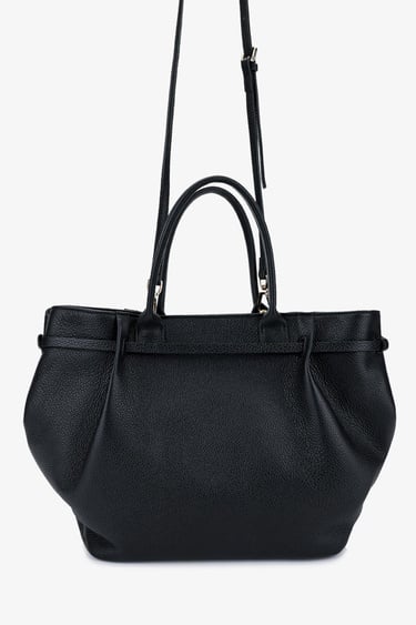  Valmenti Kadın Hakiki Deri Siyah Omuz Çanta