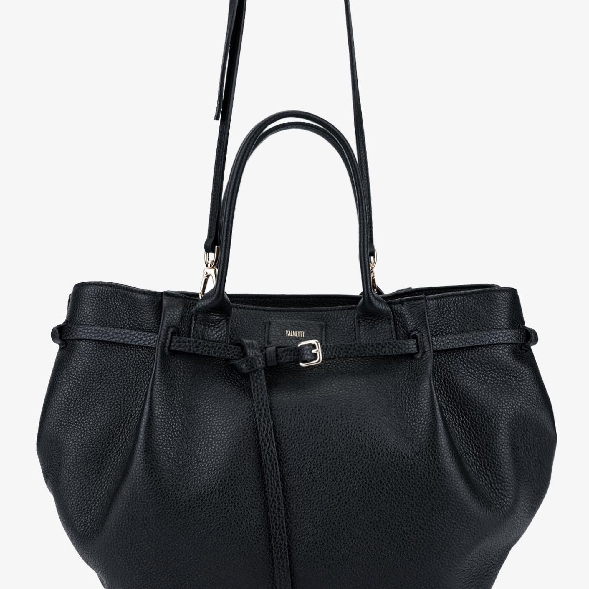 Valmenti Kadın Hakiki Deri Siyah Omuz Çanta