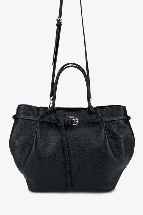  Valmenti Kadın Hakiki Deri Siyah Omuz Çanta