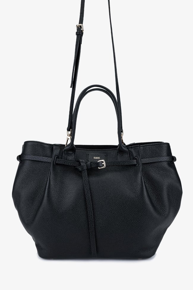  Valmenti Kadın Hakiki Deri Siyah Omuz Çanta