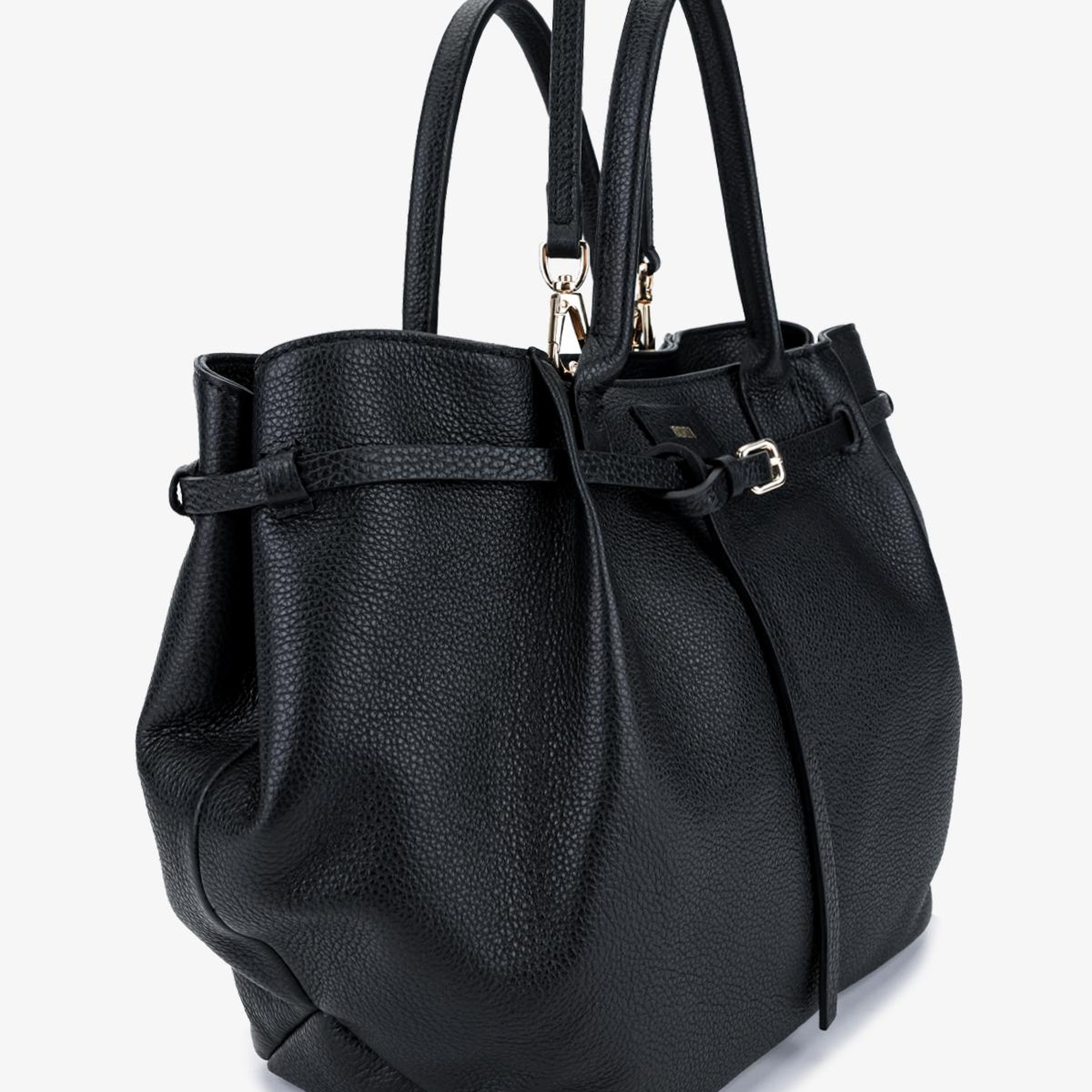 Valmenti Kadın Hakiki Deri Siyah Omuz Çanta