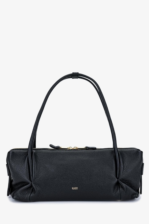  Valmenti Kadın Hakiki Deri Siyah Kol Çantası