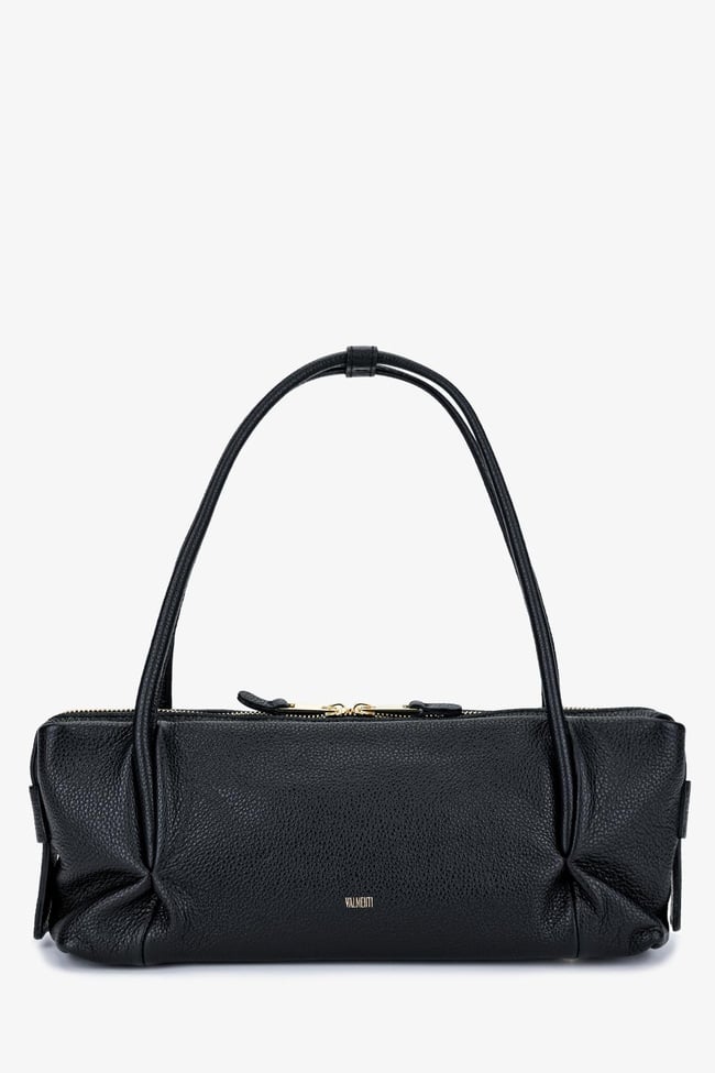  Valmenti Kadın Hakiki Deri Siyah Kol Çantası
