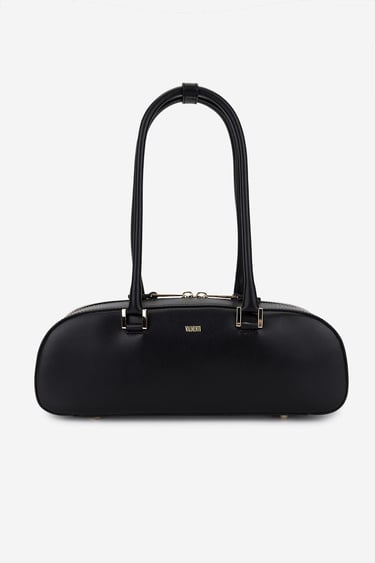  Valmenti Kadın Hakiki Deri Siyah Omuz Çanta