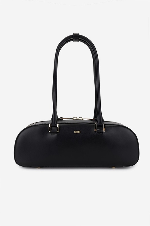  Valmenti Kadın Hakiki Deri Siyah Omuz Çanta