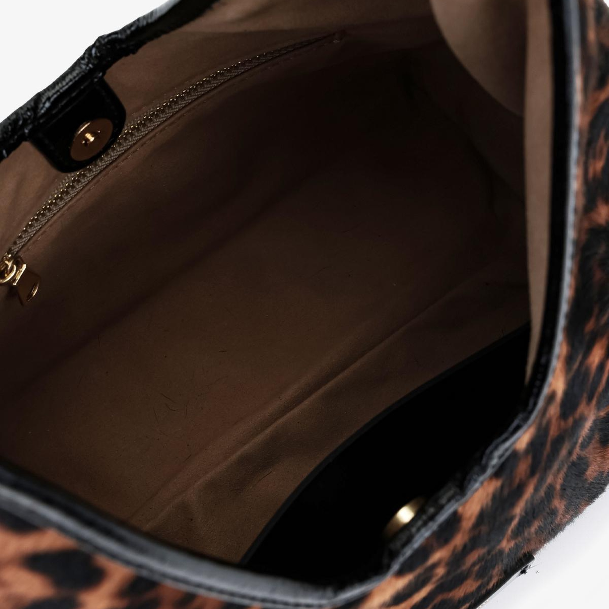 Valmenti Kadın Leopar Hakiki Deri Kol Çantası