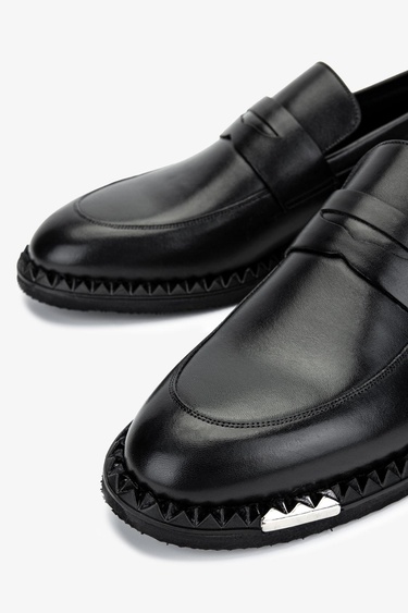  Valmenti Erkek Hakiki Deri Siyah Analin Klasik Ayakkabı