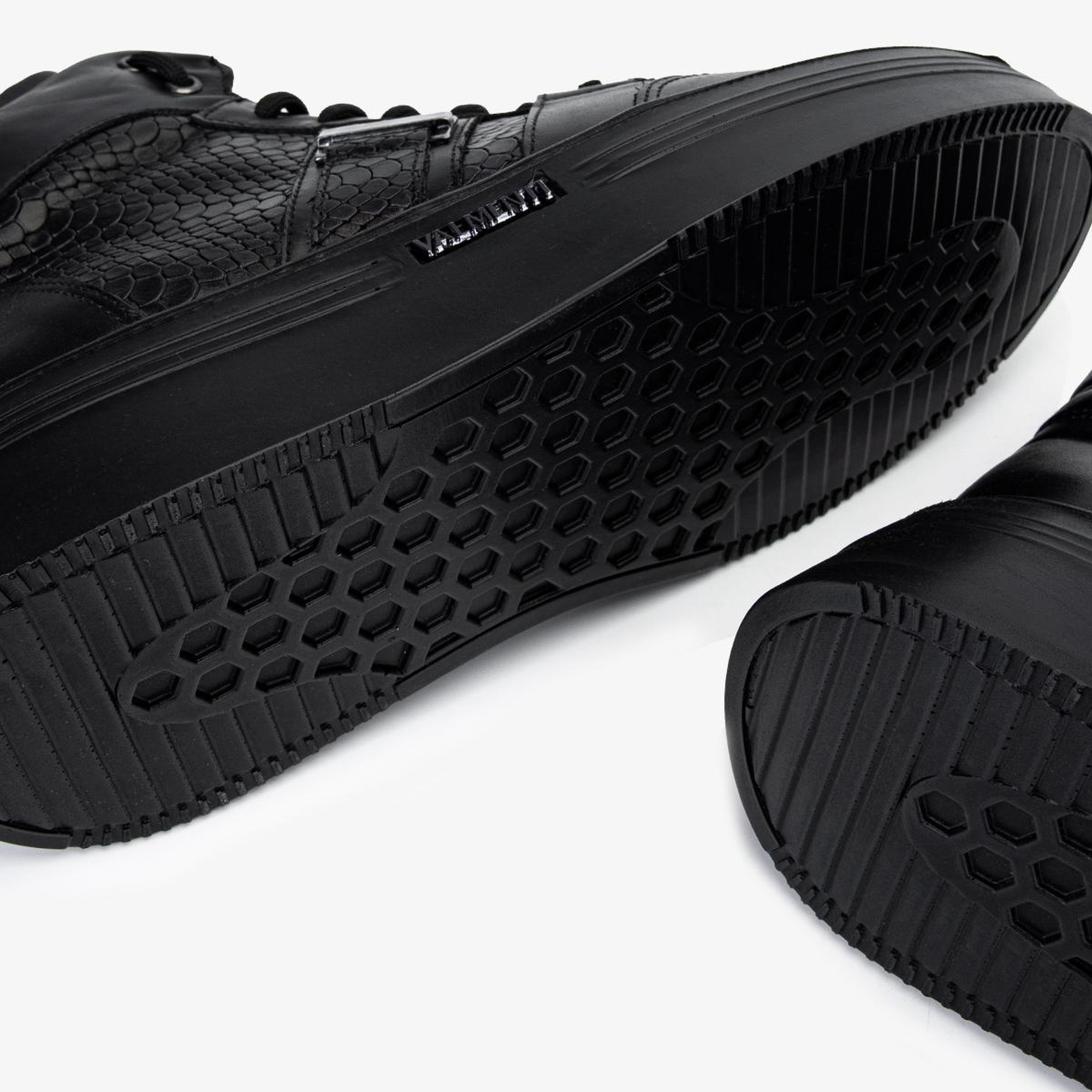 Valmenti Erkek Hakiki Deri Siyah Casual Bot