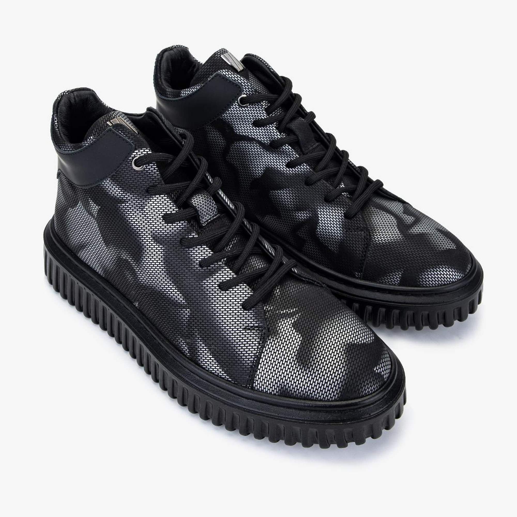 Valmenti Erkek Siyah Hakiki Deri Casual Bot