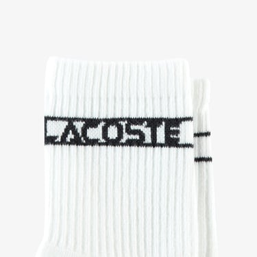  Lacoste Unisex Baskılı Beyaz Çorap