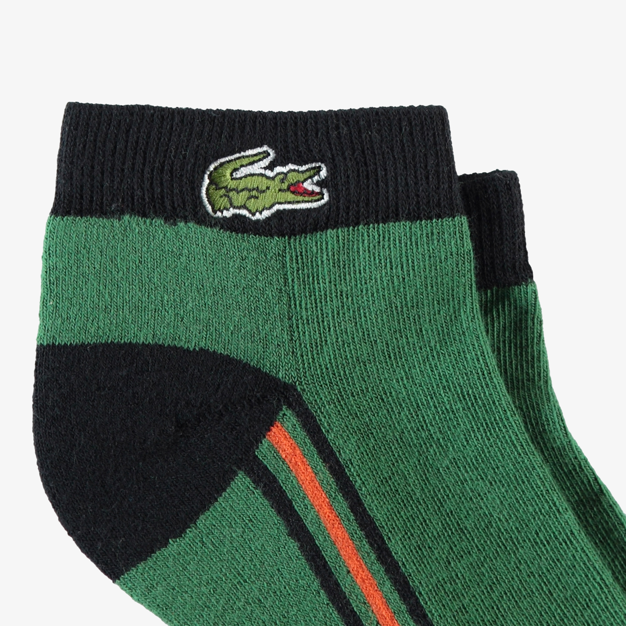 Lacoste Unisex Çizgili Koyu Yeşil Çorap