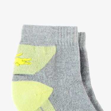  Lacoste Unisex Renk Bloklu Sarı Çorap