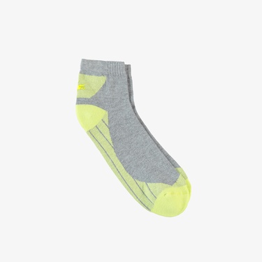  Lacoste Unisex Renk Bloklu Sarı Çorap
