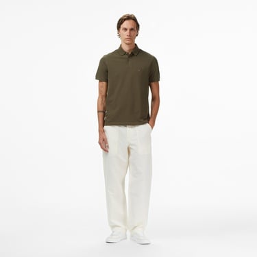  Tommy Hilfiger Erkek Haki Polo Yaka T-Shirt