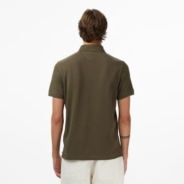  Tommy Hilfiger Erkek Haki Polo Yaka T-Shirt