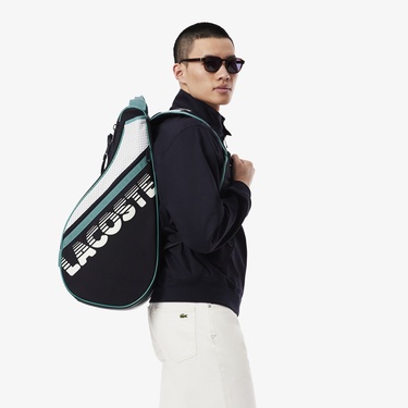  Lacoste Brewen Erkek Renk Bloklu Lacivert Tenis Çantası