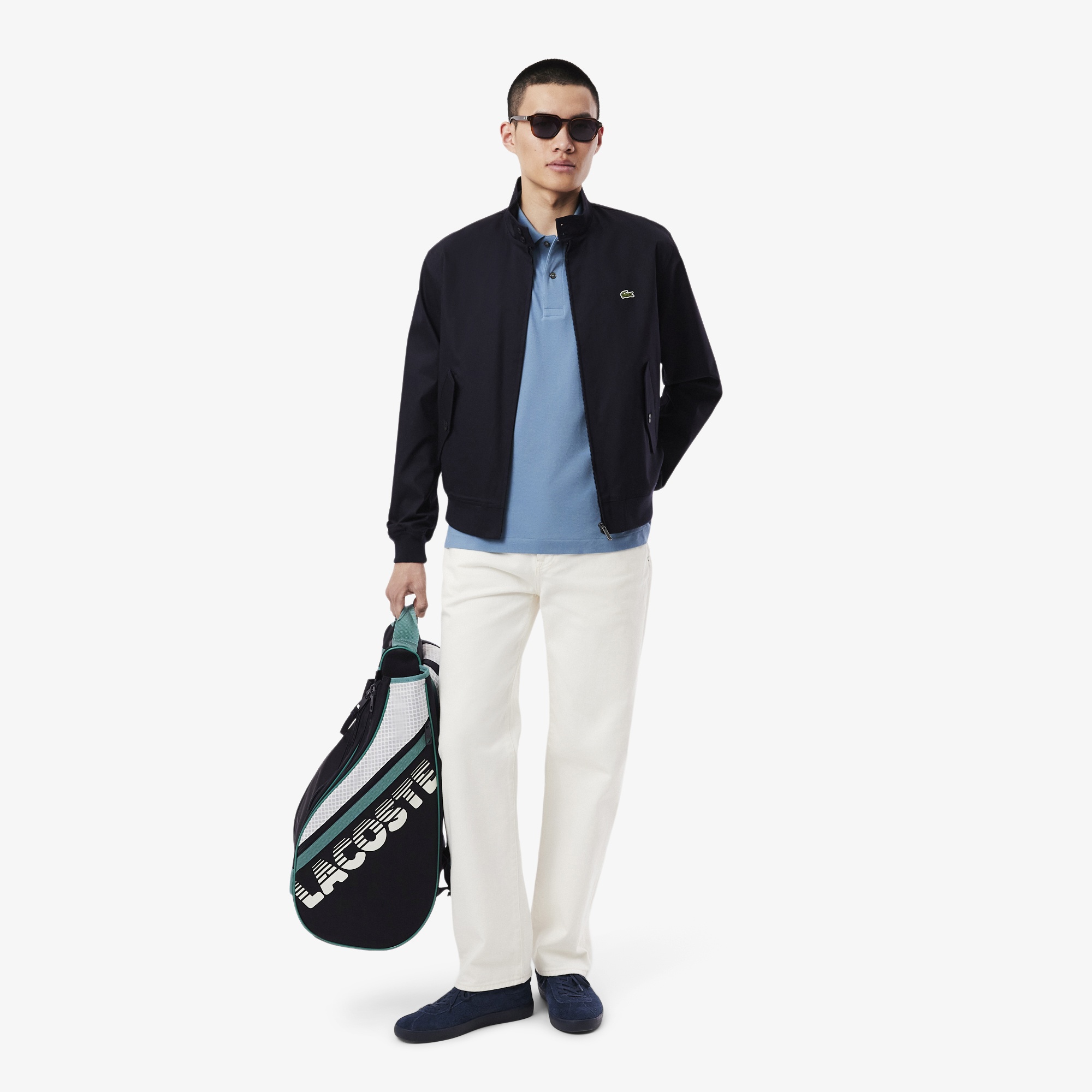 Lacoste Brewen Erkek Renk Bloklu Lacivert Tenis Çantası