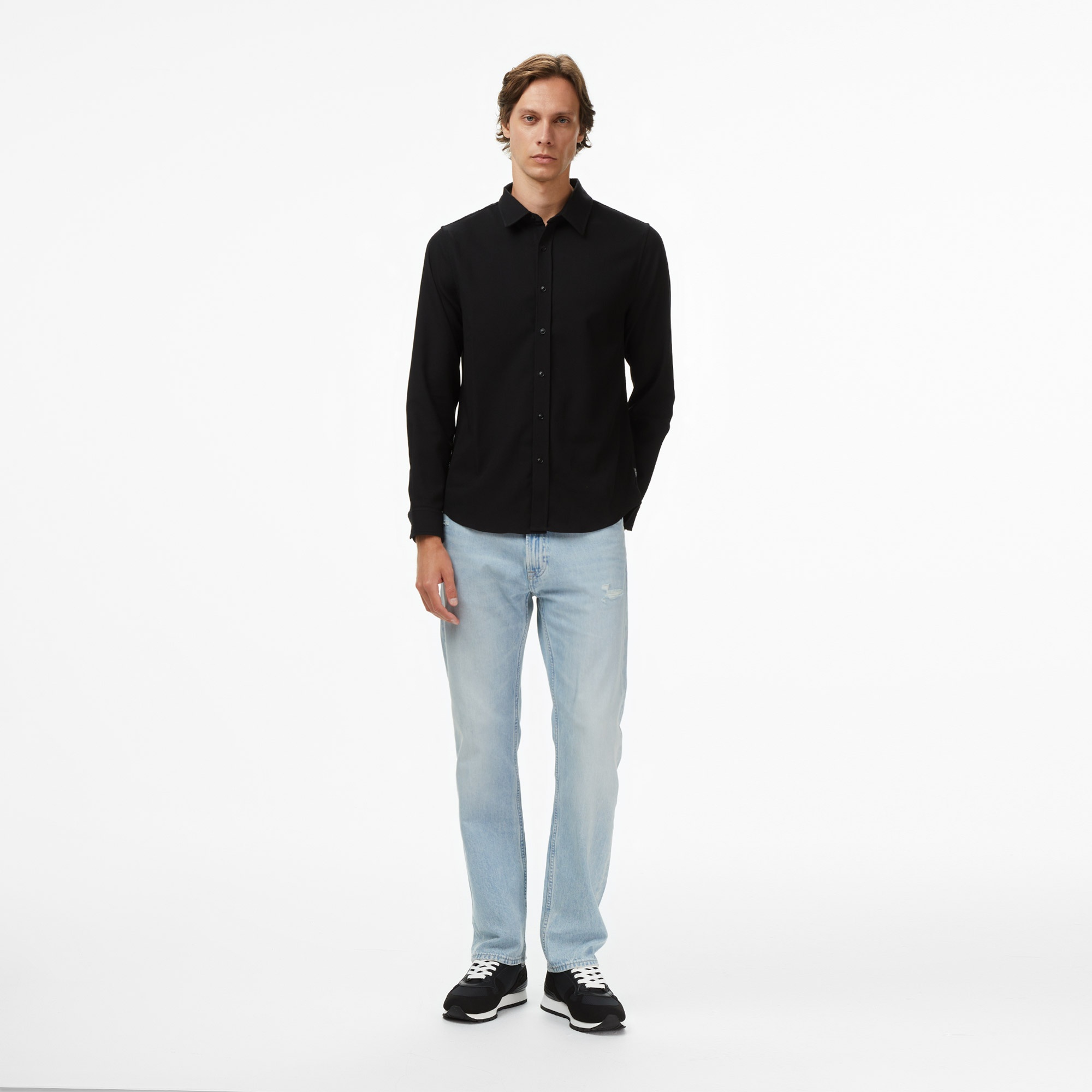 Guess Griffin Erkek Siyah Gömlek