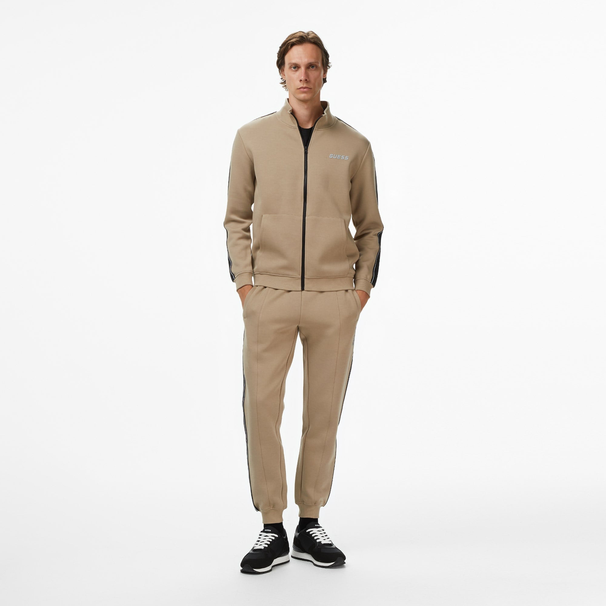 Guess Mickey Erkek Bej Sweatshirt