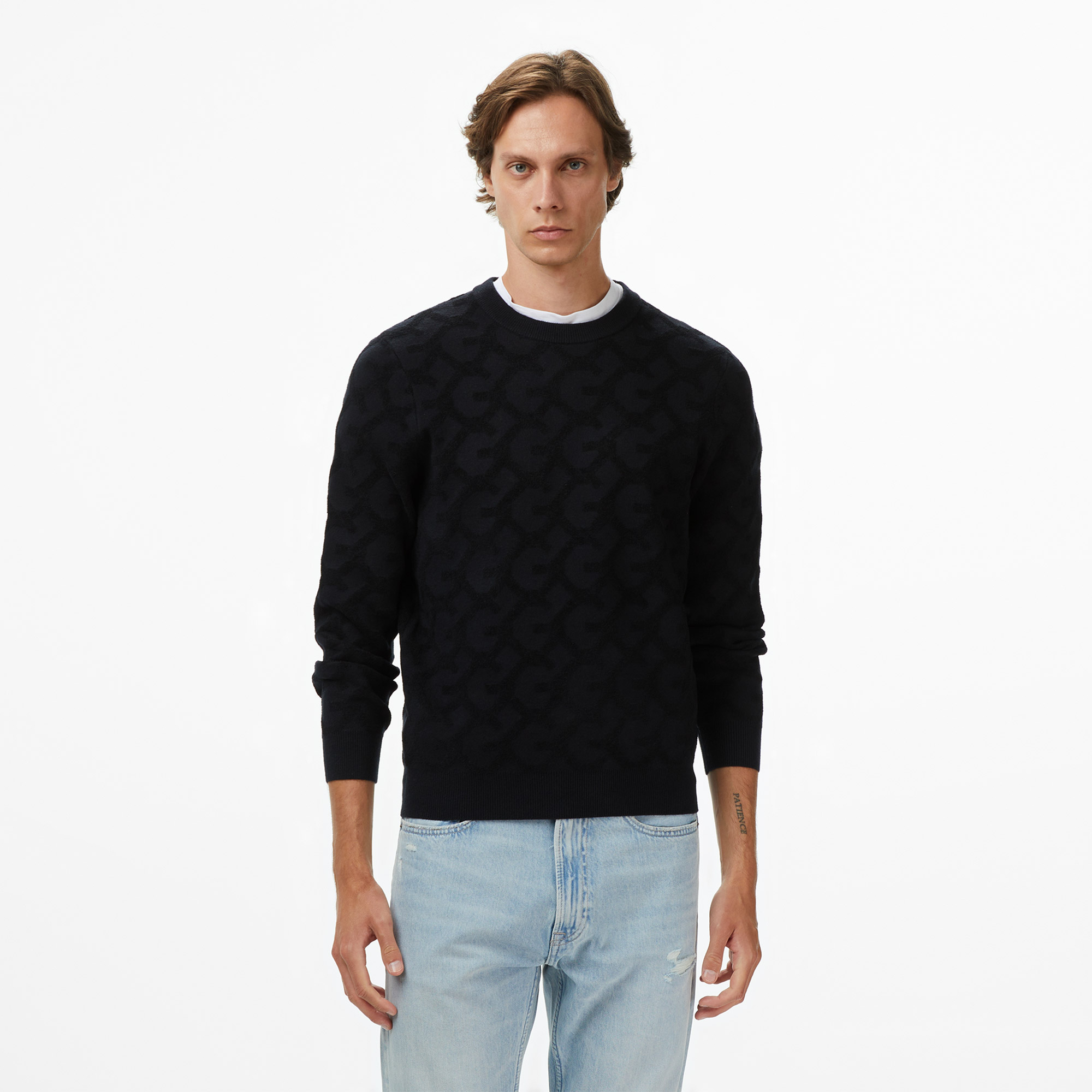  Guess John Erkek Siyah Triko