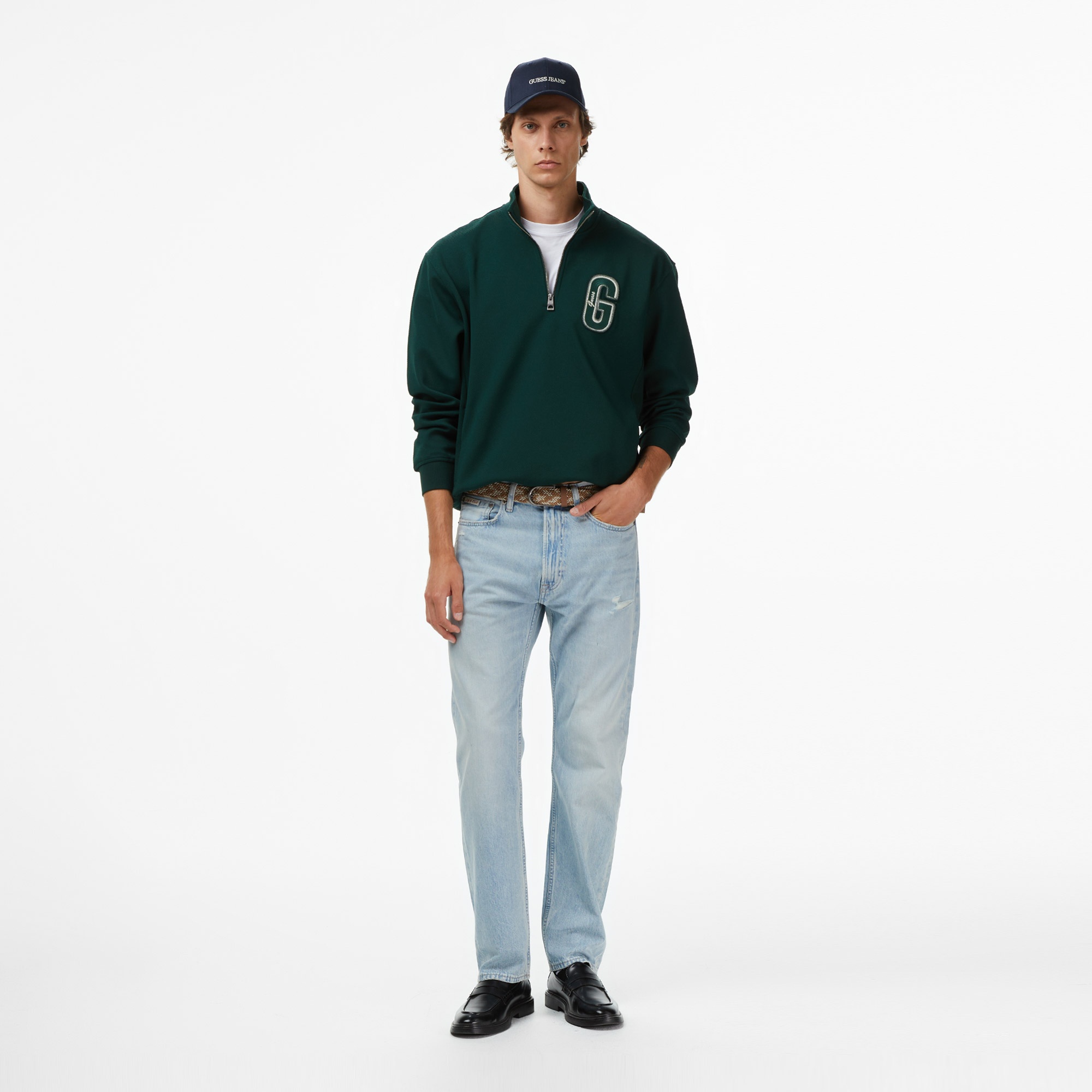 Guess Harris Erkek Yeşil Sweatshirt