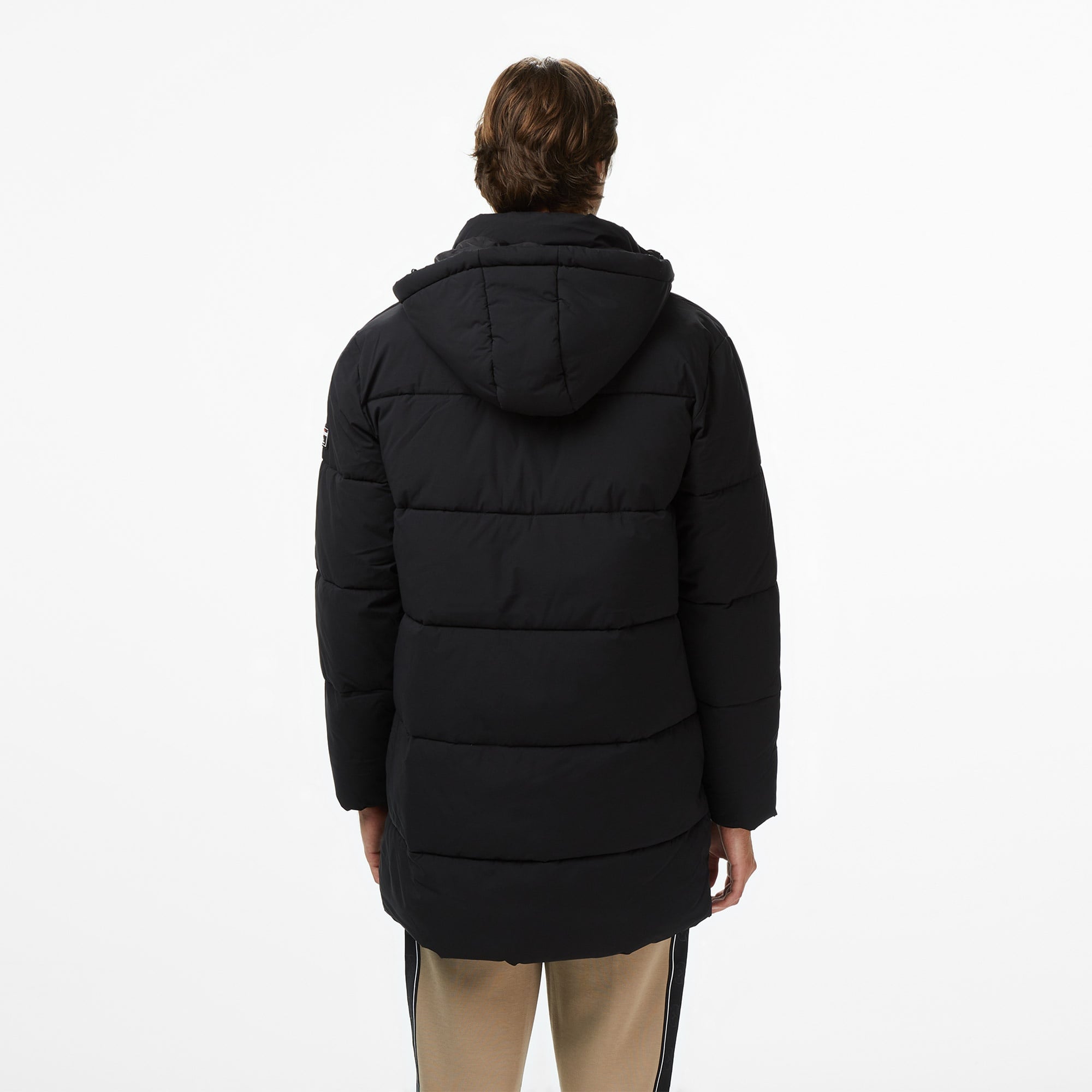 Guess Mid-Length Puffer Erkek Siyah Mont