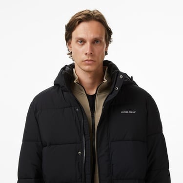  Guess Guess Jeans Erkek Siyah Mont