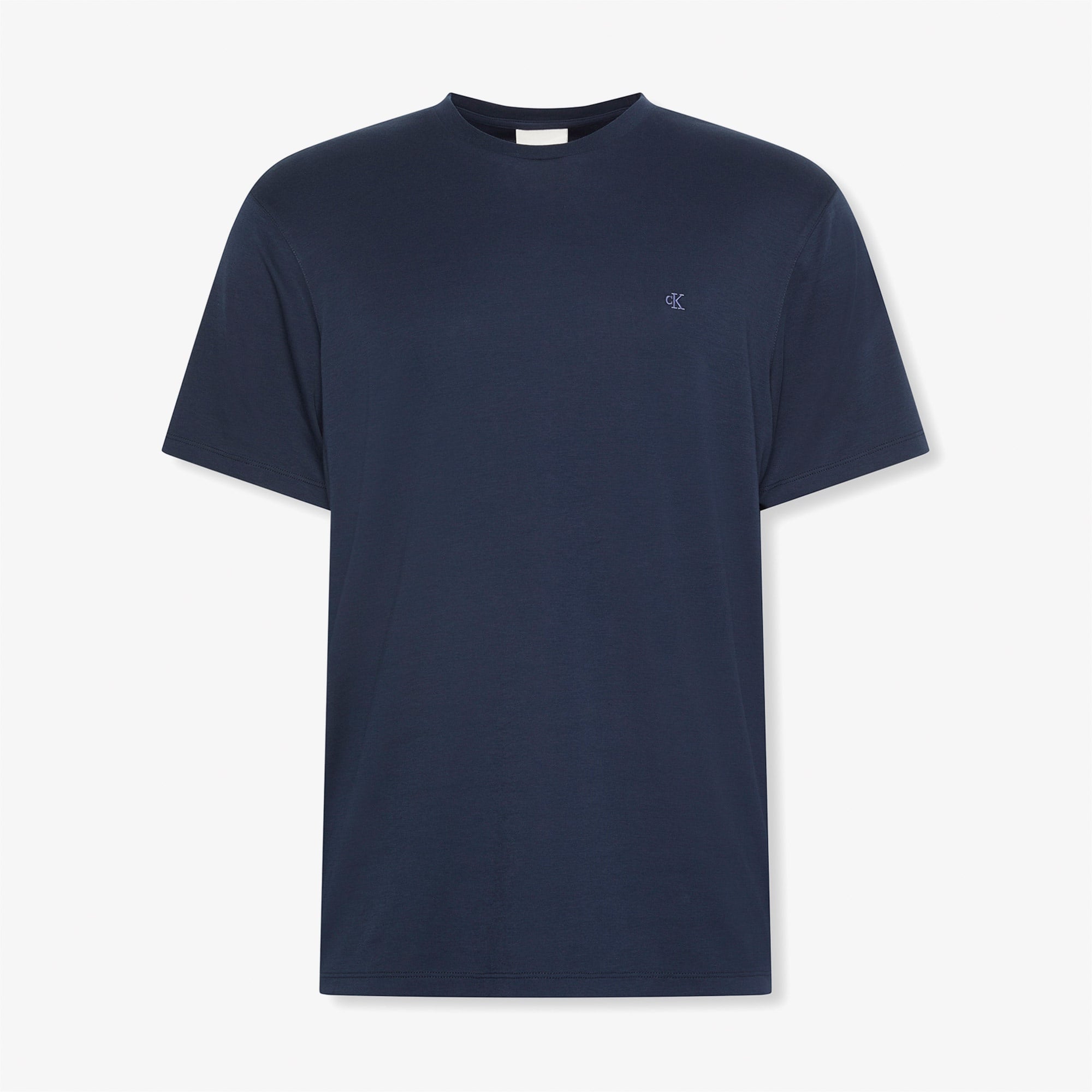 Calvin Klein Supima Chest Erkek Mavi T-Shirt