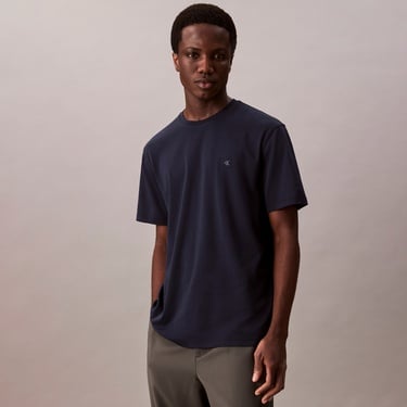  Calvin Klein Supima Chest Erkek Mavi T-Shirt