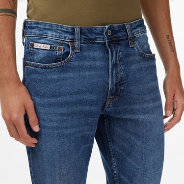  Calvin Klein Slim Hampton Erkek Mavi Jean