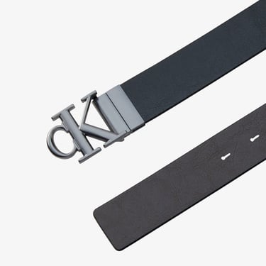  Calvin Klein Monogram Plaque Buckle Erkek Renkli Kemer