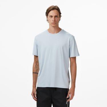  Calvin Klein Supima Chest Crewneck Erkek Mavi T-Shirt