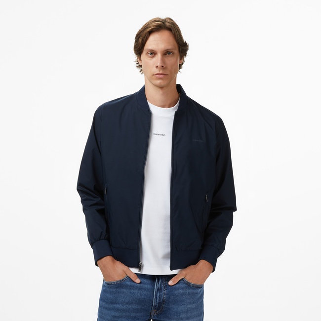  Calvin Klein Matte Bomber Erkek Mavi Ceket