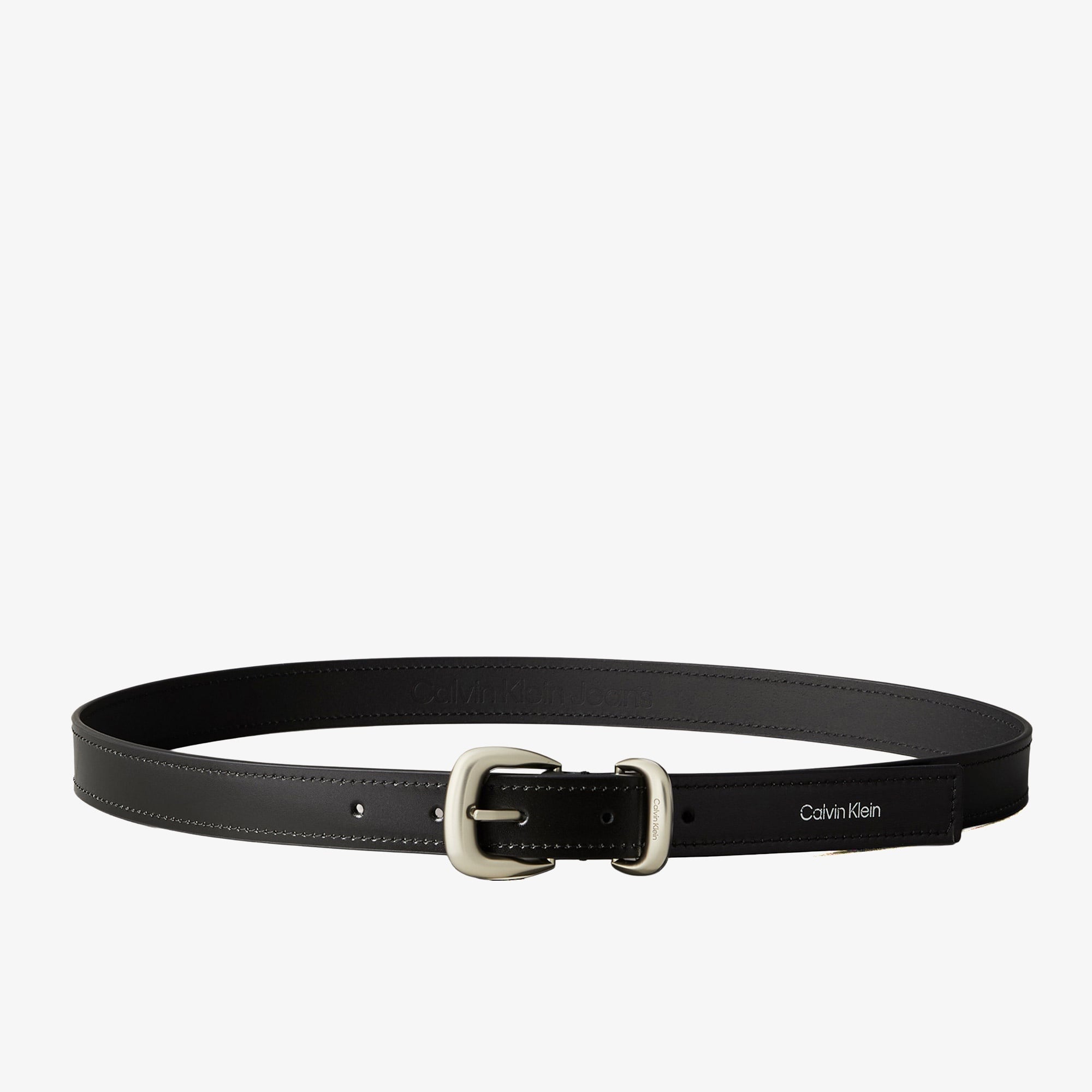 Calvin Klein 2 Piece Logo Buckle Kadın Siyah Kemer