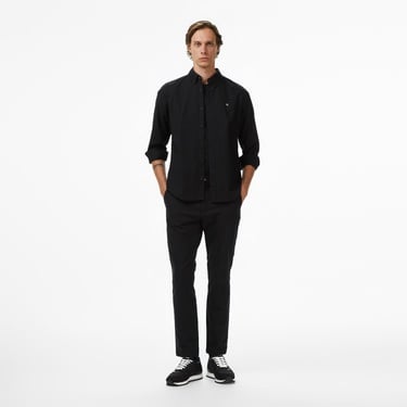  Calvin Klein Solid Oxford Classic Erkek Siyah Gömlek