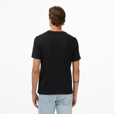  Tommy Hilfiger Flock Varsity Erkek Siyah T-Shirt