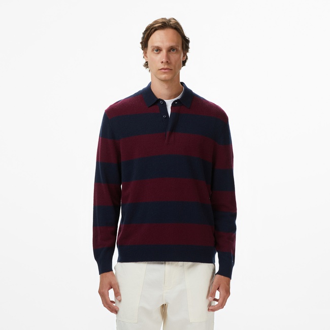  Tommy Hilfiger Knitted Rugby Casual Erkek Mavi Hırka