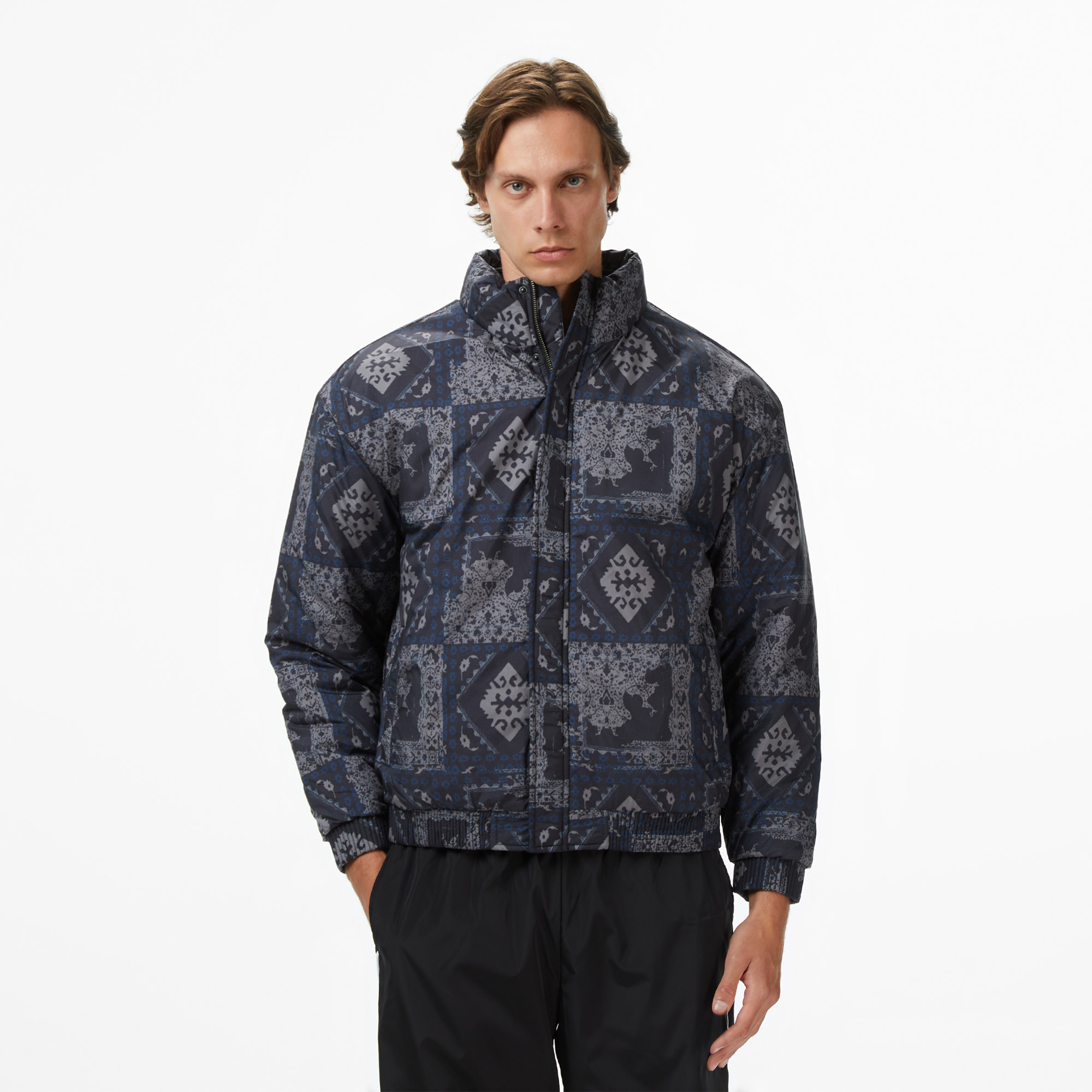  Les Benjamins Bomber 007 Erkek Siyah Ceket