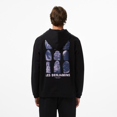  Les Benjamins 009 Erkek Siyah Sweatshirt